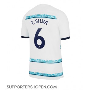 Chelsea Thiago Silva #6 Borta Matchtröja 2022-23 Kortärmad